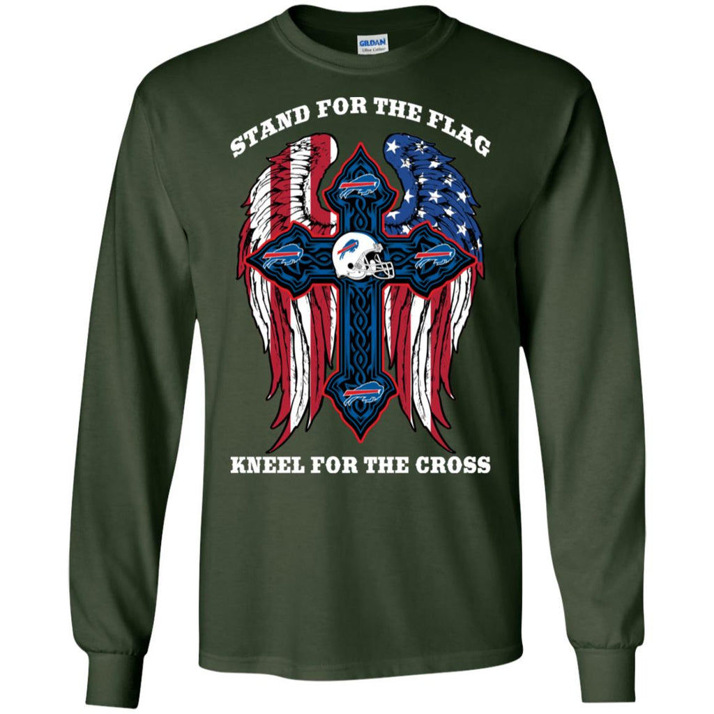 Incredible Stand For The Flag Kneel For The Cross Buffalo Bills Tshirt