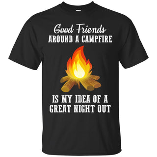 My Idea Of A Great Night Out Camping Tee Shirt