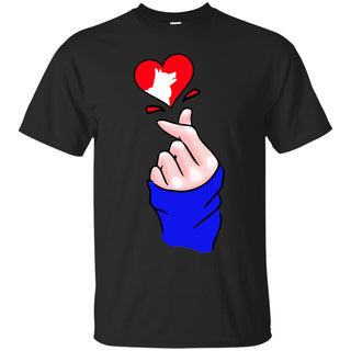 Heart Shape Husky T Shirts