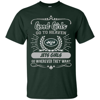 Good Girls Go To Heaven New York Jets Girls Tshirt For Fans