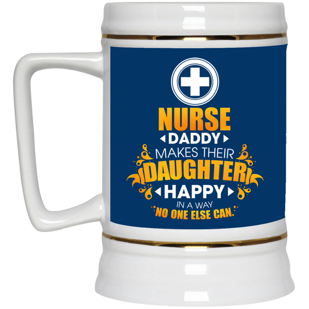 Nurse Daddy Makes Their Daughter Happy Mugs
