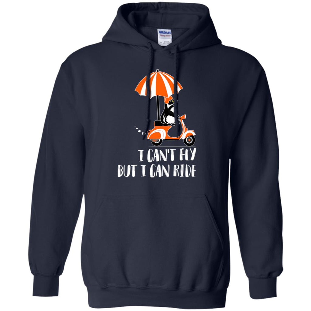 I Can't Fly But I Can Ride Motorcycle Penguin T Shirts