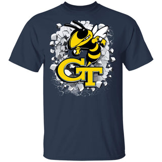 Amazing Earthquake Art Georgia Tech Yellow Jackets T Shirt