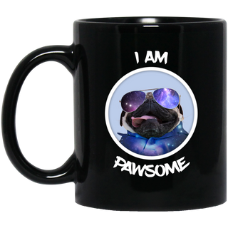 Nice Pug Mug - I Am Pawsome Pug is cool gift for friends