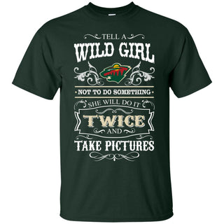 She Will Do It Twice And Take Pictures Minnesota Wild Tshirt For Fan