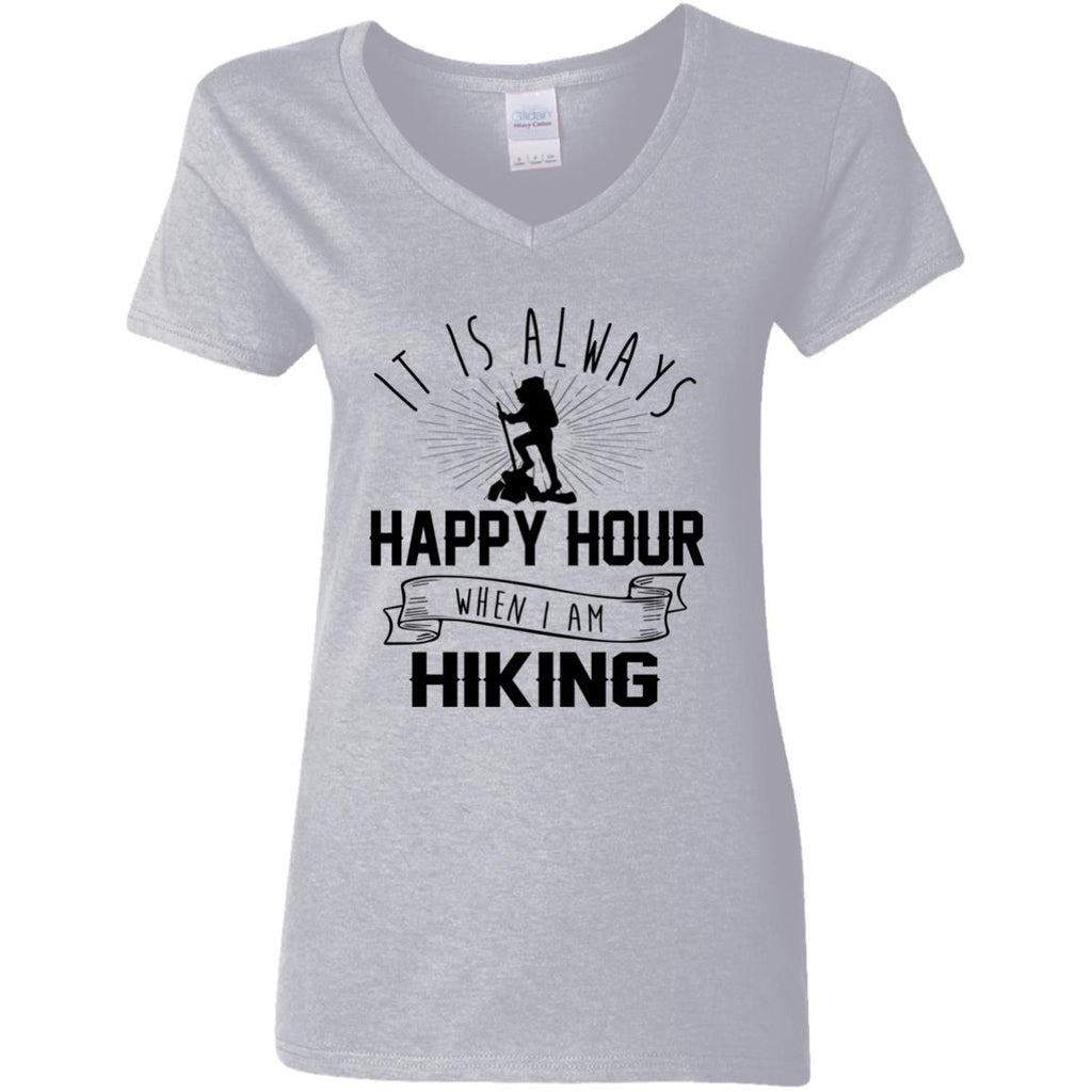 It Is Always Happy Hour Awesome Hiking Tshirt For Camping Lover