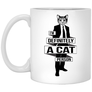 I'm Definitely A Cat Person Cat Mugs