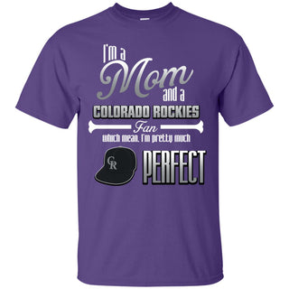 Cool Pretty Perfect Mom Fan Colorado Rockies T Shirt