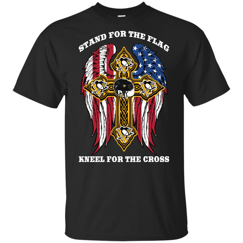 Stand For The Flag Kneel For The Cross Pittsburgh Penguins Tshirt