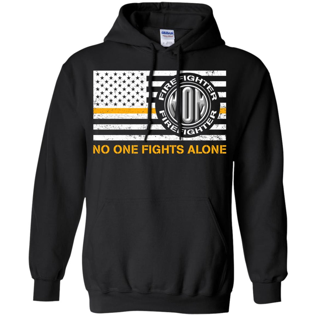 Mom Firefighter No One Fights Alone T Shirt