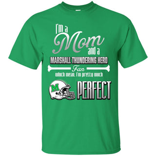 Cool Pretty Perfect Mom Fan Marshall Thundering Herd T Shirt