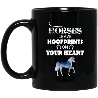 Horse Leave Hoofprints On Your Heart Mugs