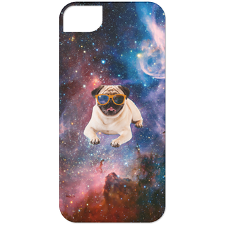 Galaxy Space Flying Pug Phone Cases