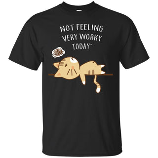 Not Feeling Very Worky Today Cat TShirt For Kitten lover