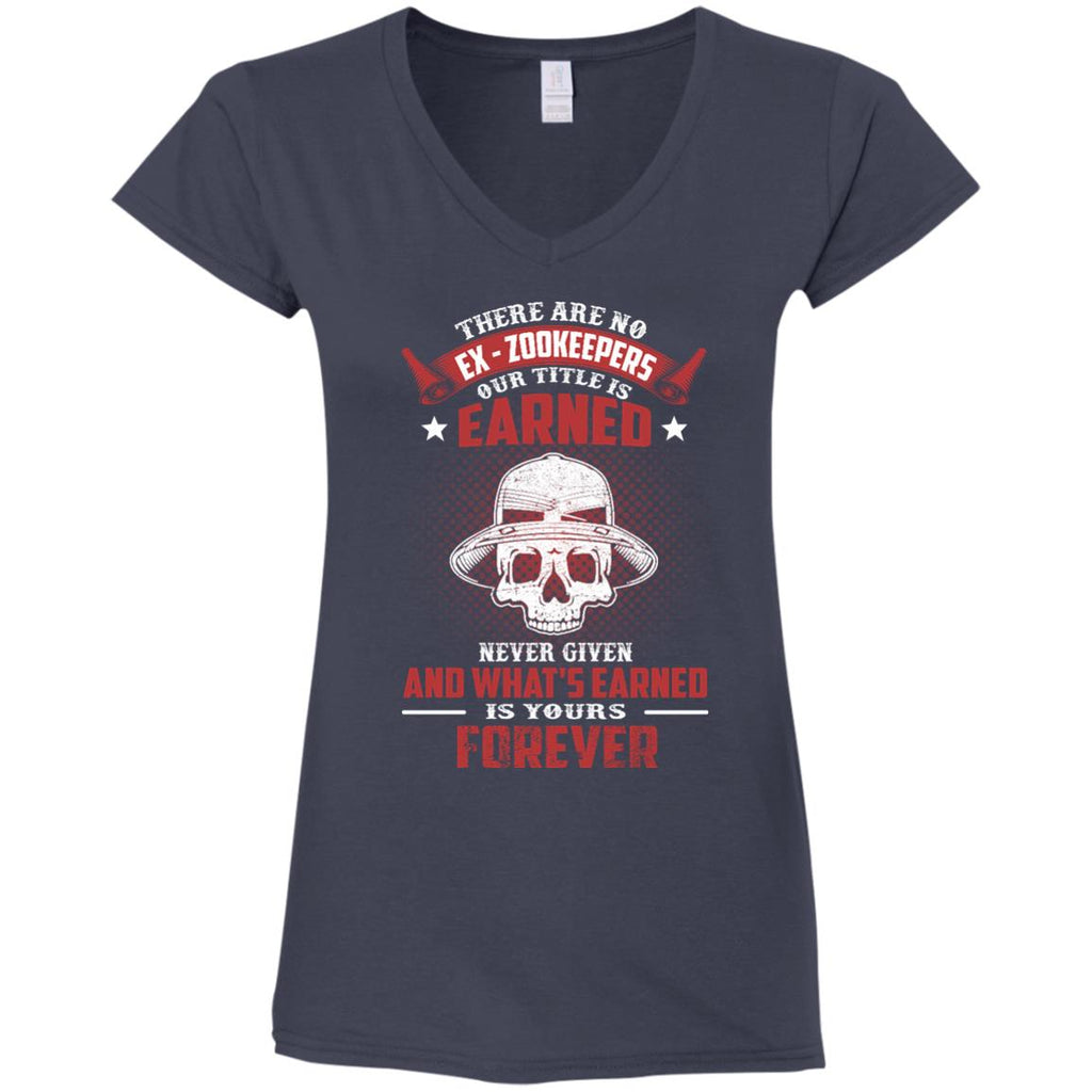 Zookeeper Tee Shirt - There Are No EX - Zookeepers Our Tittle Is Earned