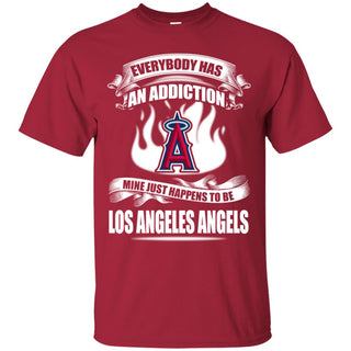 Has An Addiction Mine Just Happens To Be Los Angeles Angels Tshirt