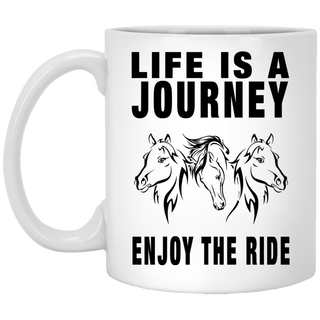 Life Is A Journey Horse Mugs