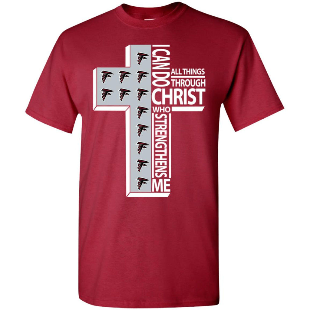 Gorgeous Can Do All Things Through Christ Atlanta Falcons Tshirt