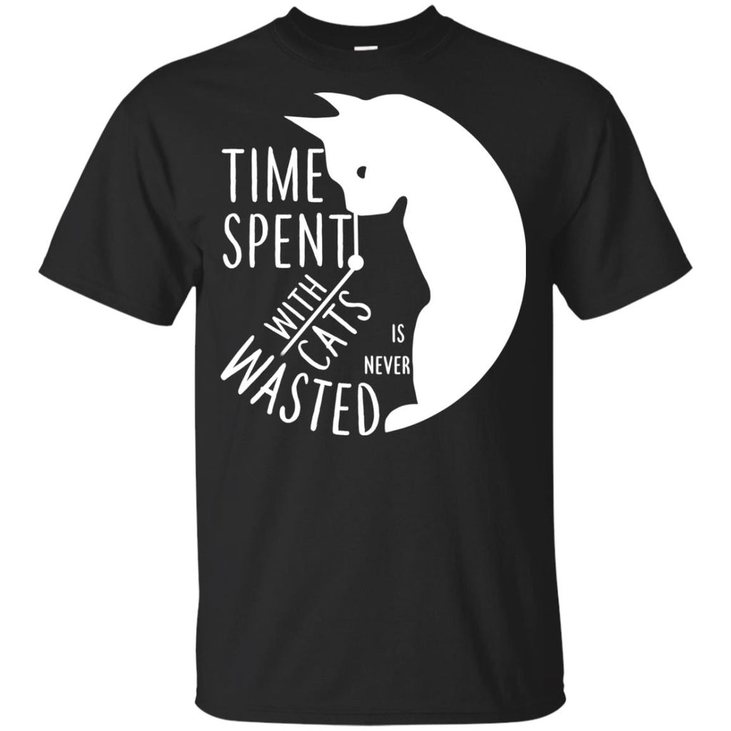 Cat Tee - Time spent with cat is never wasted Tshirt