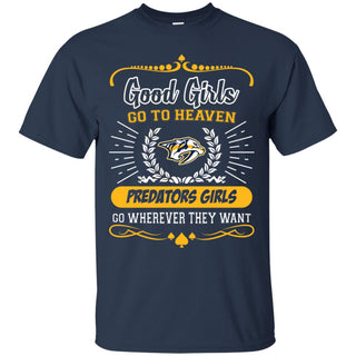 Good Girls Go To Heaven Nashville Predators Girls Tshirt For Fans