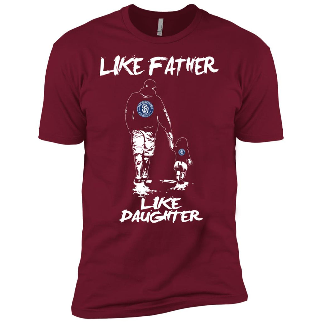 Great Like Father Like Daughter San Diego Padres Tshirt For Fans