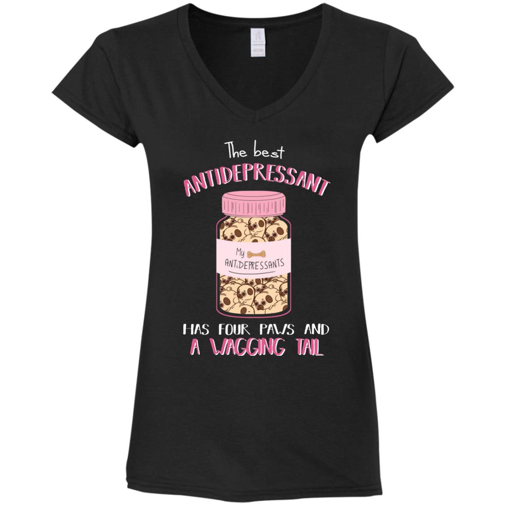 The Most Powerful Antidepressant - Pug Tshirt For Lover