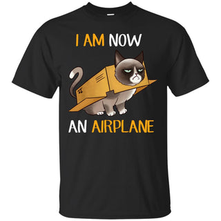 I Am Now An Airplane Cat TShirt For Kitten Lover Gift