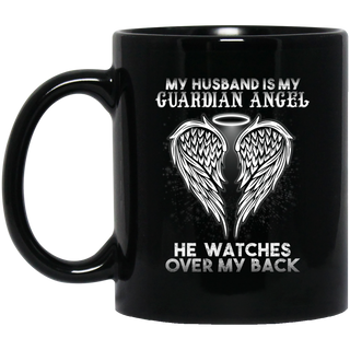 My Husband Is My Guardian Angel Mugs