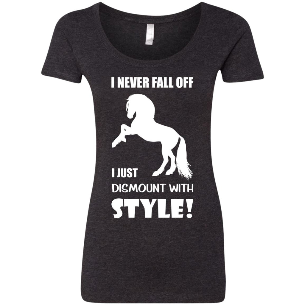 I Never Fall Off I Just Dismount With Style Horse Tshirt equestrian gift