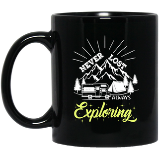 Nice Exploring Mugs - Never Lost Always Exploring, is a cool gift