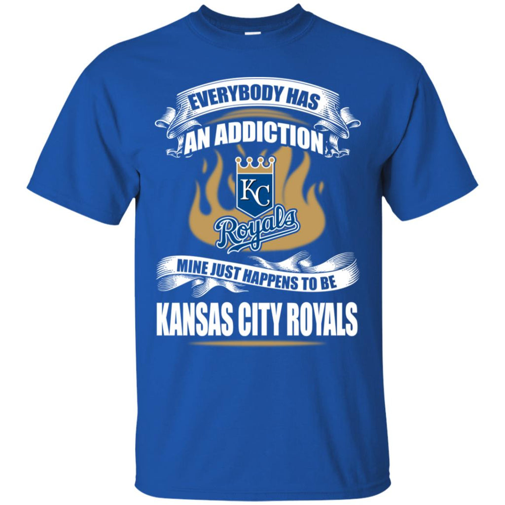 Has An Addiction Mine Just Happens To Be Kansas City Royals Tshirt