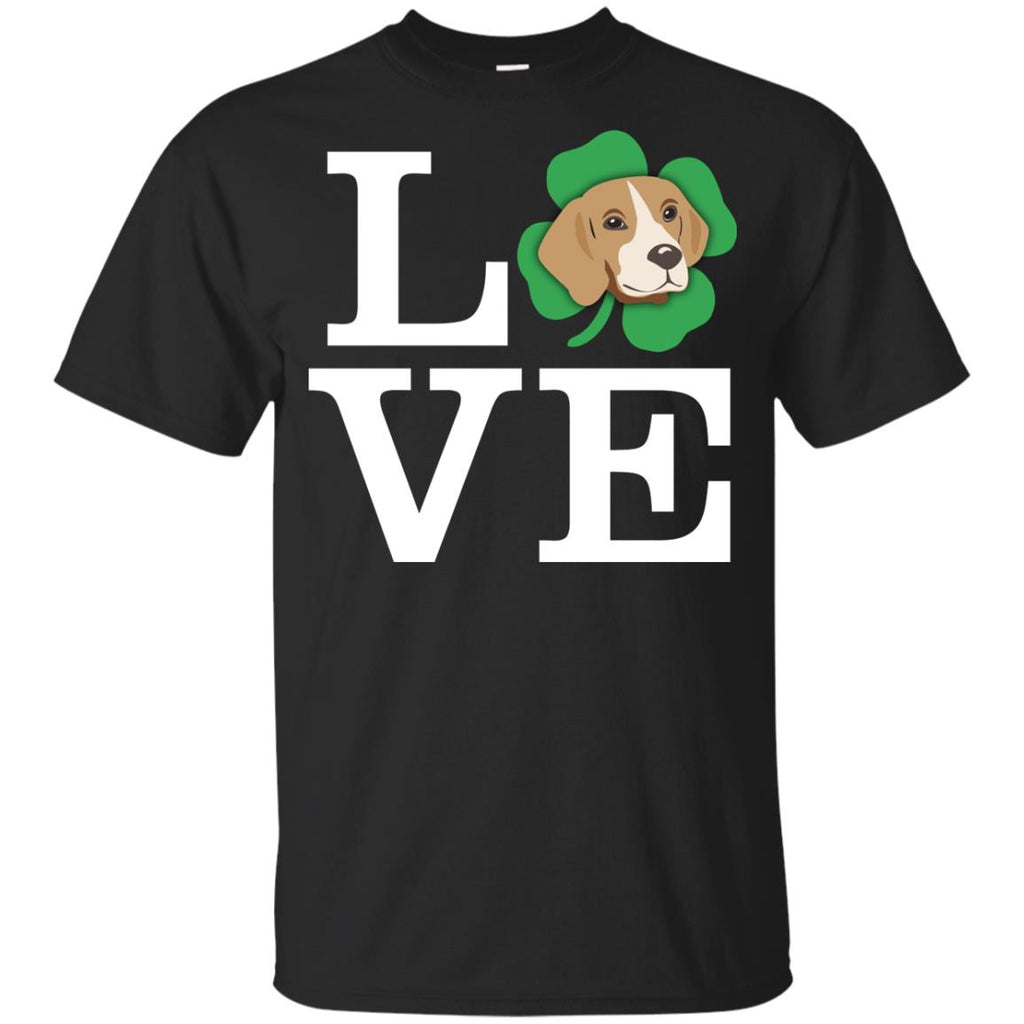 Funny Beagle Dog Shirt Love Animals For St. Patrick's Day Gifts