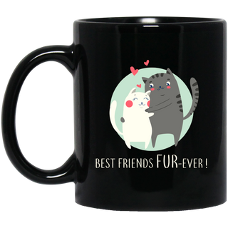 Nice Cat Mugs - Best Friends Fur-ever, is a cool gift for friends