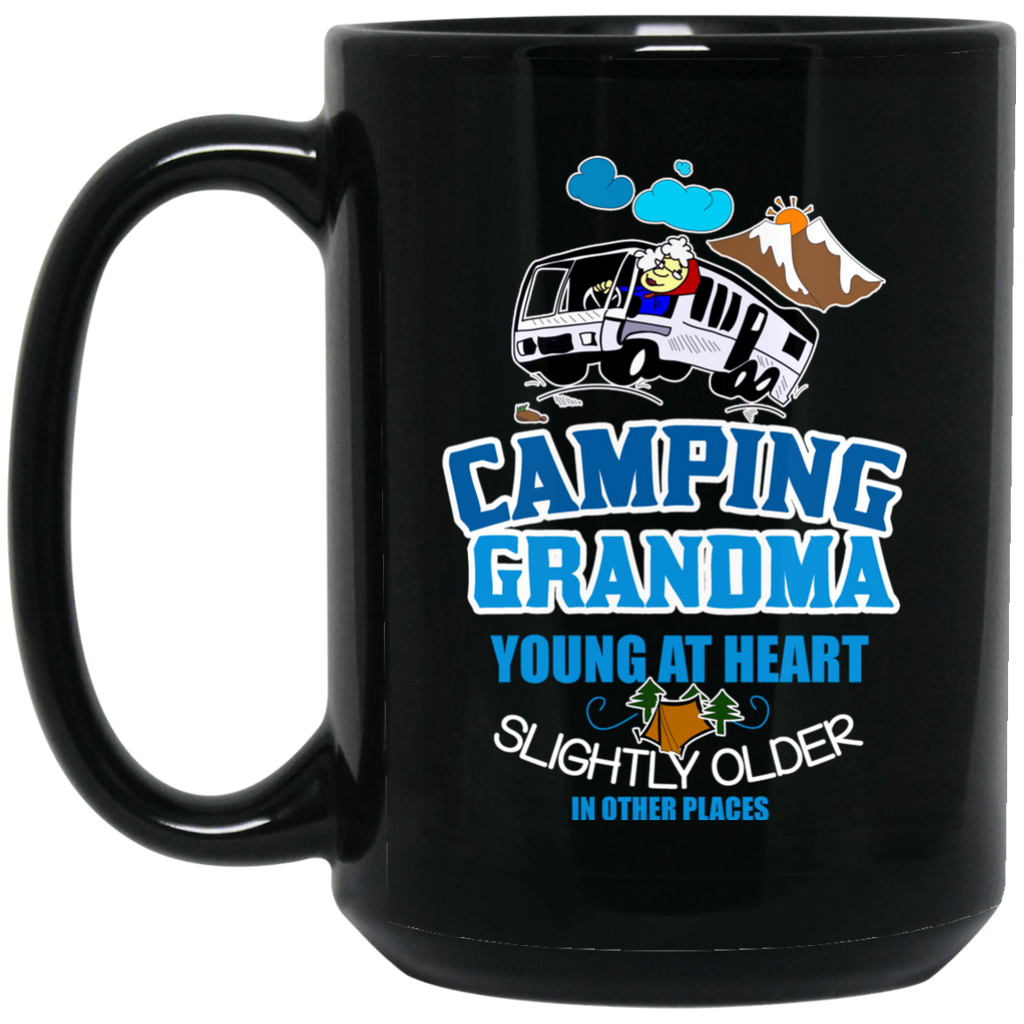 Camping Grandma Young At Heart Mugs V2