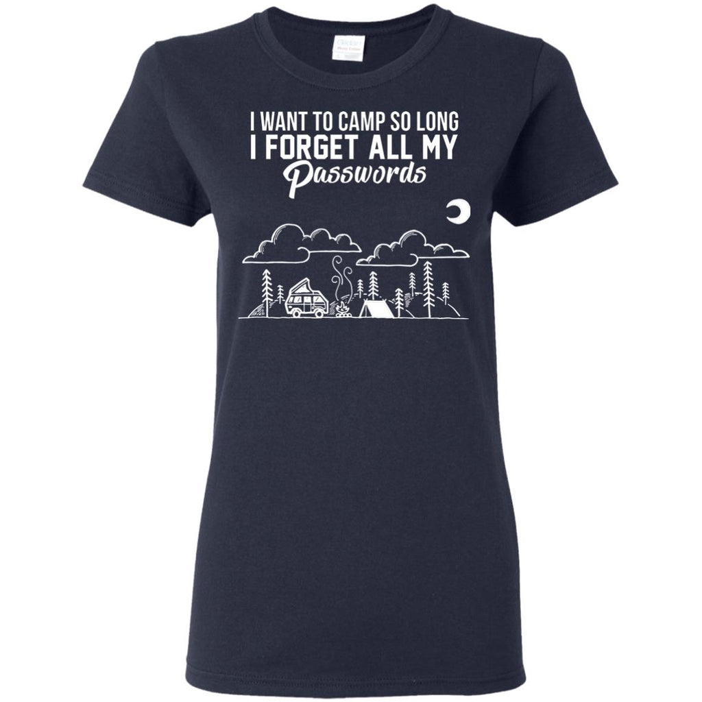 I Want To Camp So Long Camping Tee Shirt For Camper gift