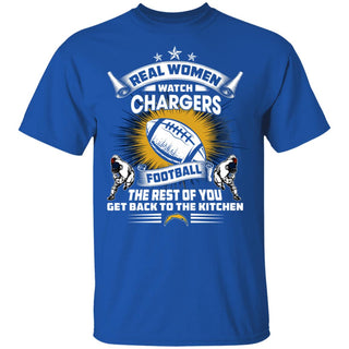 Real Women Watch Los Angeles Chargers Gift T Shirt