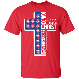 Gorgeous I Can Do All Things Through Christ Philadelphia Phillies Tshirt