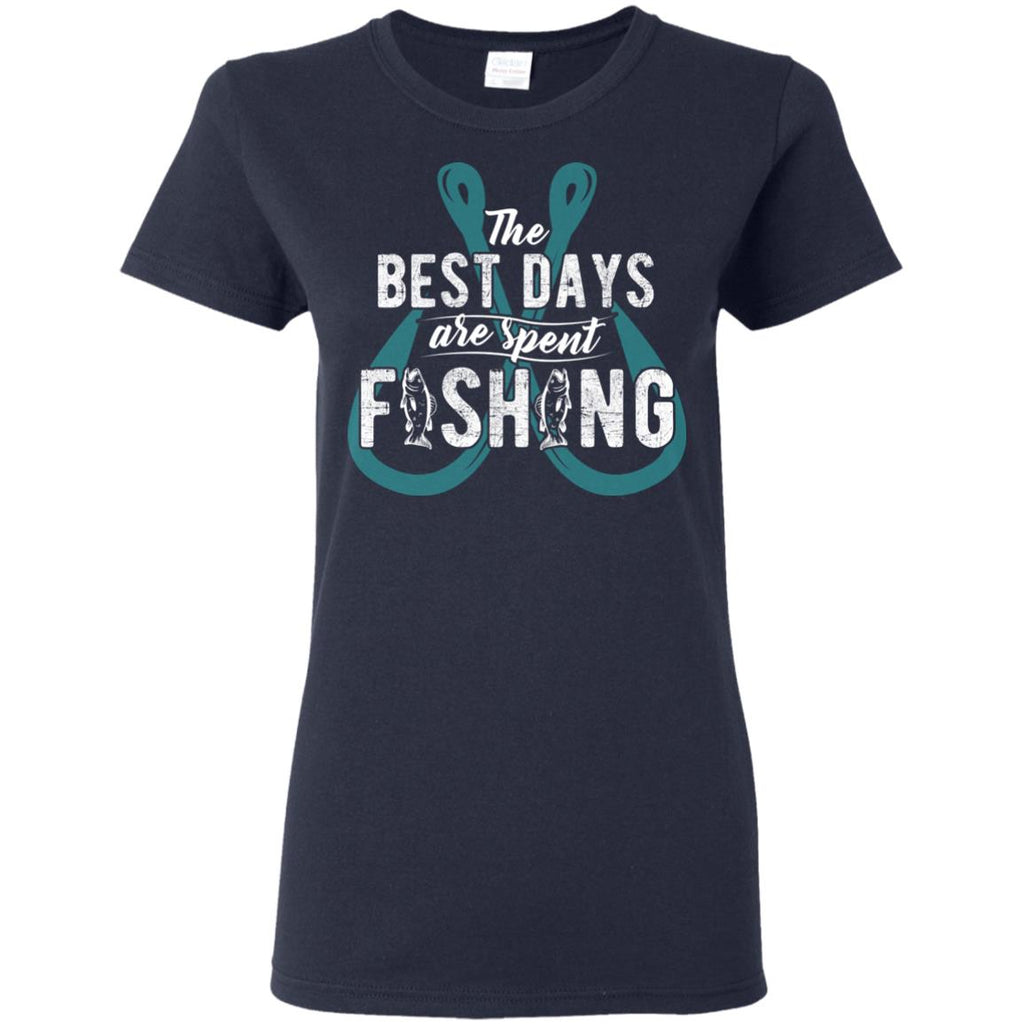 Nice Fishing Tee Shirt The Best Days Are Spent Fishing is cool gift