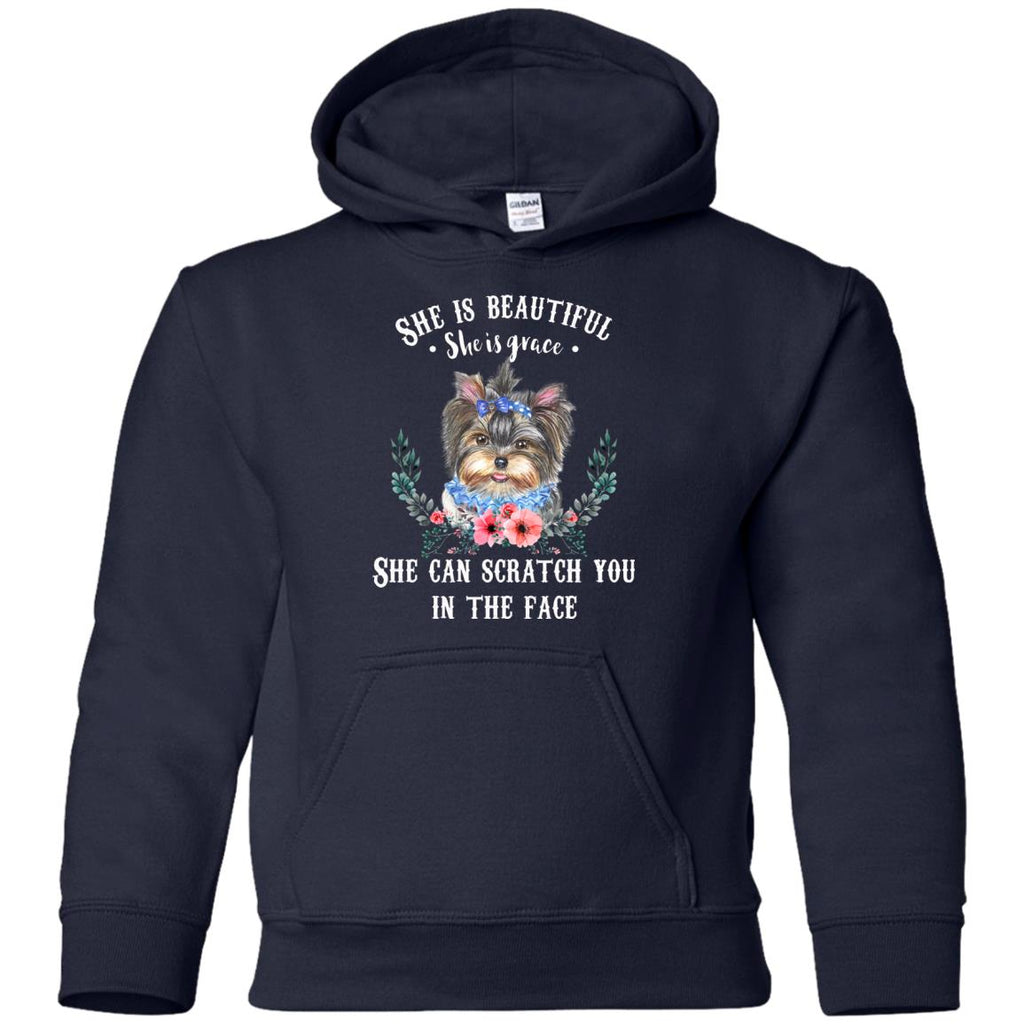 Funny Shih Tzu Dog Tshirt She can stab scratch you in the face is best gift
