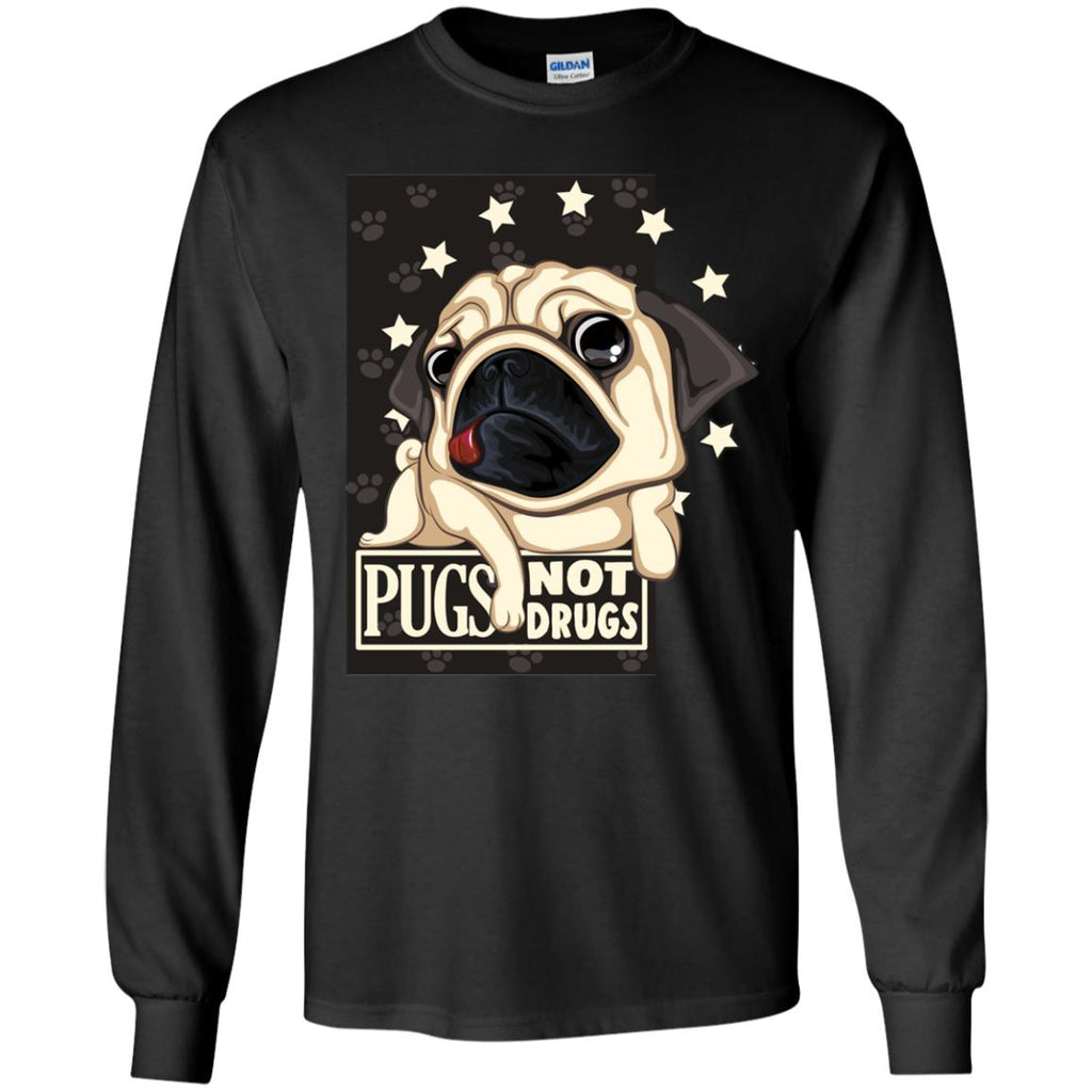Funny Pugs Not Drugs Pug Tshirt For Puppy Lover
