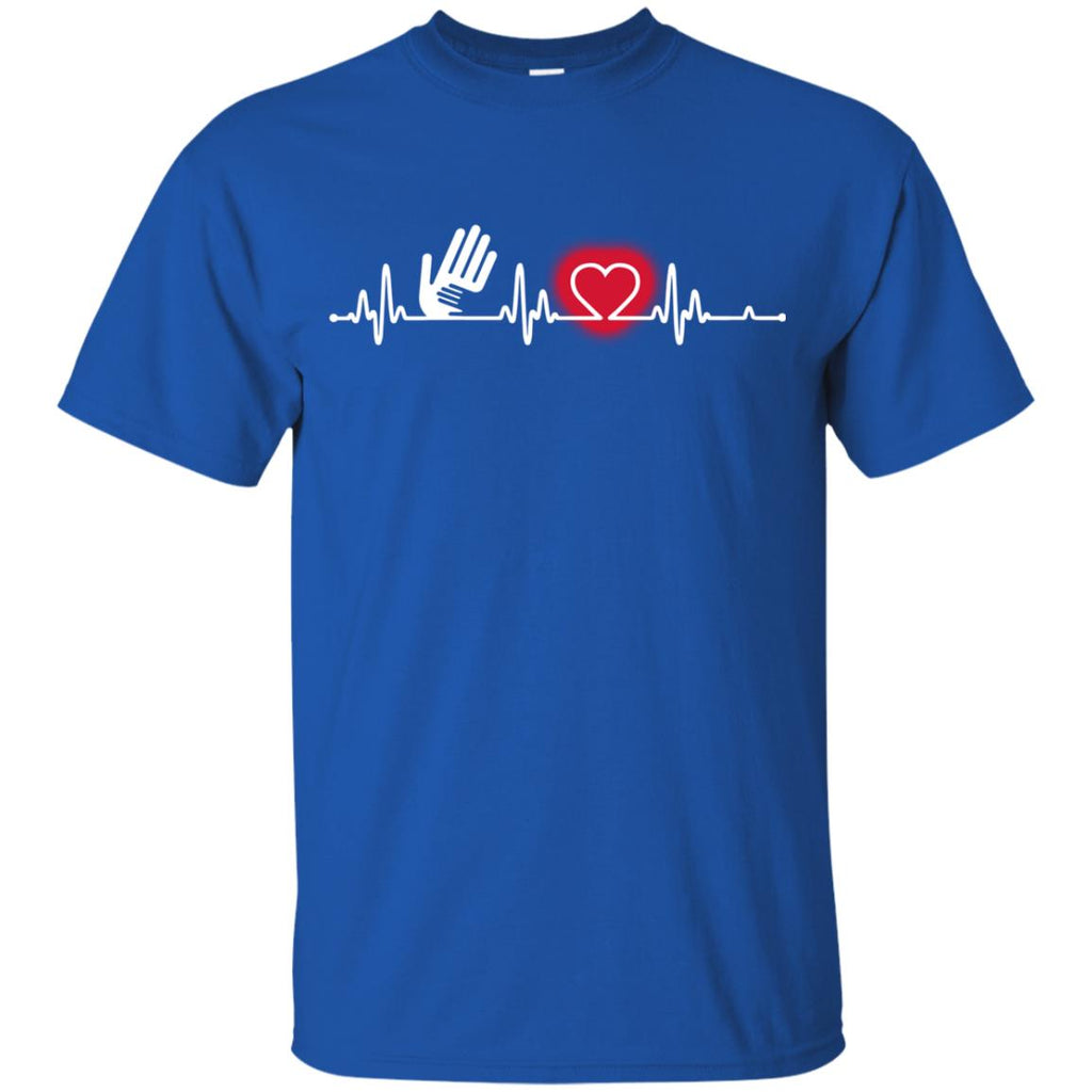 Heart Beat Red Caregiver Tshirt For Lover