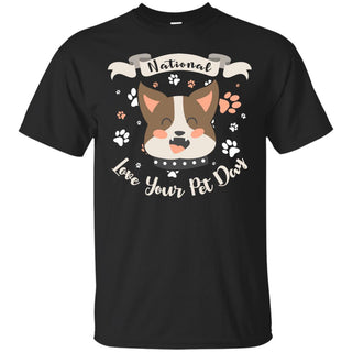 Funny Pitbull Tshirt National Love Your Pet Pittie Dog Gift