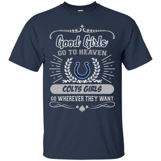 Good Girls Go To Heaven Indianapolis Colts Girls Tshirt For Fans