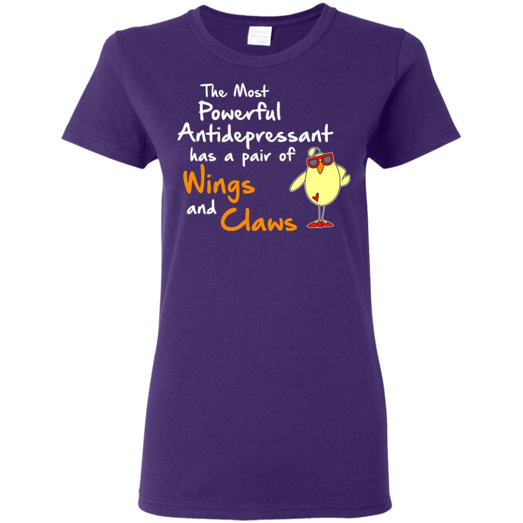 Nice Chicken Tshirt The Most Powerful Antidepressant is cool gift