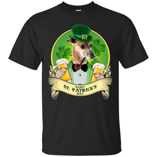 Funny Hound Dog Tshirt Happy St Patrick's Day Greyhound Gift