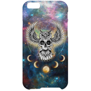 Skull Space Pattern Owl Phone Cases