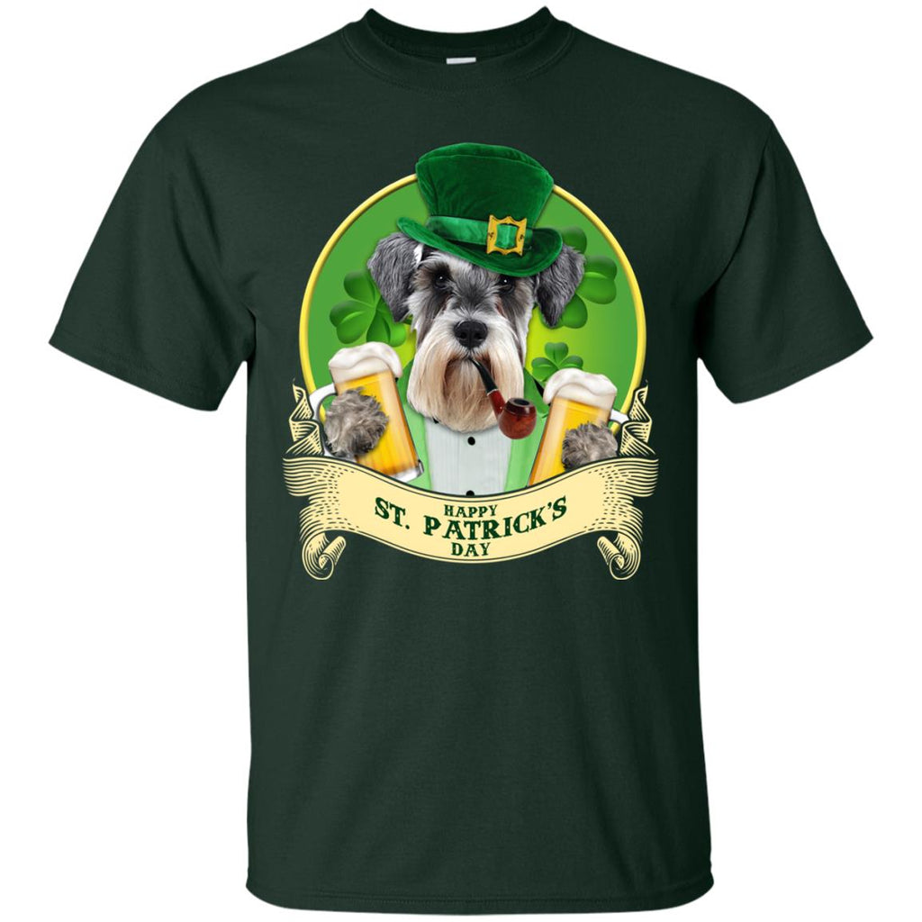 Schnauzer Tshirt Happy St Patrick's Day Miniature Terrier Dog Gift