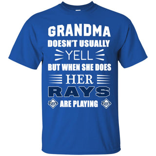 Cool Grandma Doesn't Usually Yell She Does Her Tampa Bay Rays T Shirts