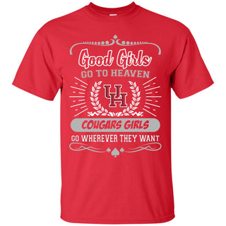 Good Girls Go To Heaven Houston Cougars Girls Tshirt For Fans