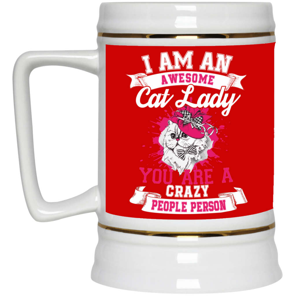 I Am An Awesome Cat Lady Cat Mugs